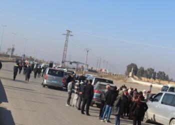 Şêniyên Hesekê bi karwaneke mezin çûn Bendava Tişrînê