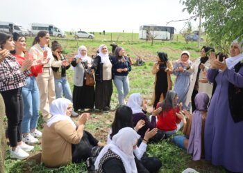 Jinan li Qubînê rojbûna Abdullah Ocalan pîroz kirin