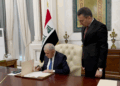 Serekkomarê Iraqî qanûnê Helebçe îmza kerd