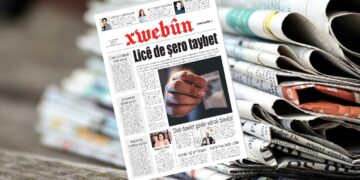 Rojnameya Xwebûnê bi manşeta ‘Licê de şero taybet’ derket