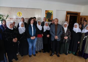 MED-TUHAD-FEDê ji bo aştiyeke mayinde gel vexwend mitîngê