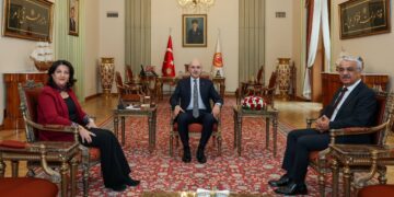Heyeta Îmraliyê li gel Numan Kurtulmuş civiya