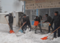 Şaredariya Kerboranê xebatên paqijkirina berfê didomîne