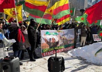 Li Kanadayê ji bo Rojava meşiyan: Rojava xeta sor e 