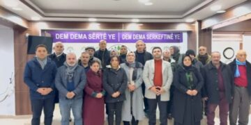 Rêveberên DEM Partî û DBPê yên Sêrtê banga tevlibûna mitîngê kirin