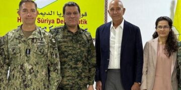 Tom Barrack li gel Mazlûm Ebdî û Îlham Ehmed civiya 