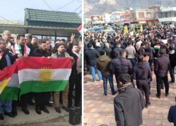 Xelqê Raperînê ber bi Rojavayê re bi rê dikeve