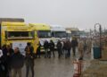 Alîkariya mirovî negihîşt Kobanê: 25 TIRên alîkariyê vegeriyan Amedê