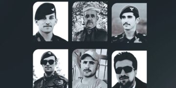 Hêrişê bi dron û fuzeyan: 6 Pêşmergeyî şehîd bîyê 45 zî birîndar bîyê