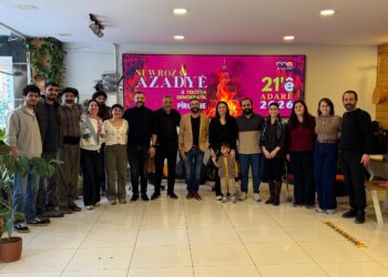 Endamên Koma Agirê Jiyan serdana saziyan kirin