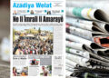 Azadiya Welat bi manşeta ‘Ne li Îmrali, li Amarayê’ derket