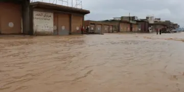 Li Qamişloyê çem hilçû mal di bin avê de man