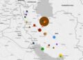 Li Rojhilatê Kurdistanê bombebarana giran: 17 bajar 179 êriş