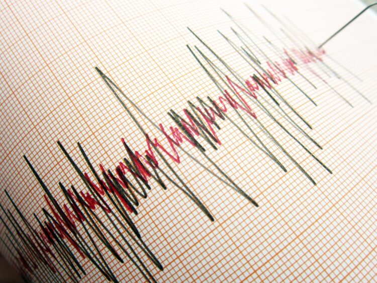 Seismograph and earthquake. A seismograph that records the seismic activity of an earthquake.