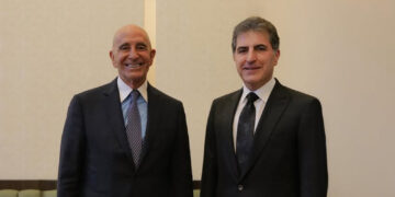 Nêçîrvan Barzanî li Antalyayê bi Tom Barrack re civiya
