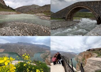 Baranê çeman bi avên zelal, xwezayê bi kulîlkan xemiland