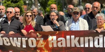 Girtinên ji ber pîrozbahiyên Newrozê li Mêrsînê hatin protestokirin