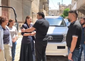 Îlham Ehmed serdana Şêxmeqsûdê kir