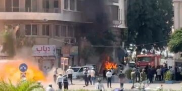 Şam de nêzdîyê otêla ke Macron tede maneno teqîyayîş bi