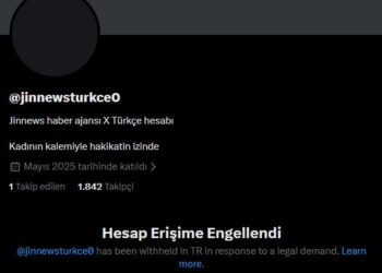 Hesabê ajansa Jinnewsê yê Xê hat astengkirin