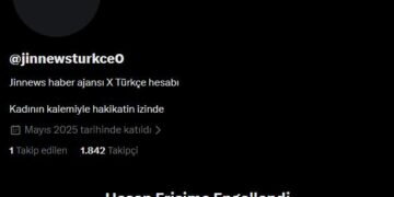 Hesabê ajansa Jinnewsê yê Xê hat astengkirin