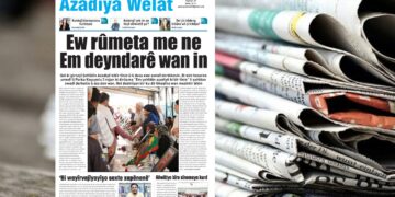 Azadiya Welat bi manşeta ‘Ew rûmeta me ne, em deyndarên wan in’ derket