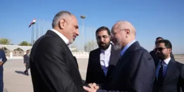 Serokê Meclîsa Îranê Galîbaf li Bexdayê ye