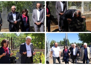 Selçûk Mizrakli li Amedê serdana goristanan kir