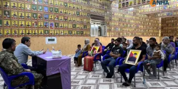 Mazlûm Ebdî bi malbatên şehîdên girtîgeha Kobanê re hevdîtin kir