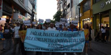 Li Îzmîrê ji rêxistinên kedê banga aştiyê