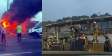 Otobusa Amed-Stenbolê qeza kir: 2 mirî, 8 birîndar hene