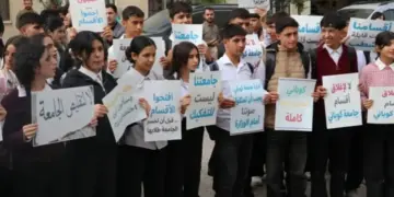 Kobanî de wendekaran vera qerarê Wezaretê Perwerdeyê Berzî reaksîyon da