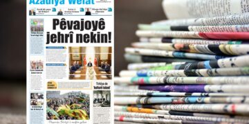 Azadîya Welat ebe manşeta “Prosesî jehrin mekerê” vejiye