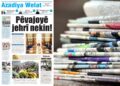 Azadiya Welat bi manşeta ‘Pêvajoyê jehrî nekin’ derket