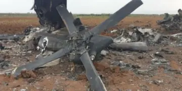 Helîkoptera leşkerî ya Erebistana Siûdî ket
