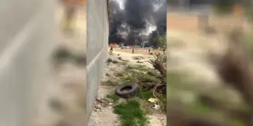 Êrişî koçberên Girê Spî kirin, wesayîtên wan şewitandin