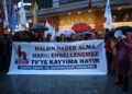Li Îzmîrê berteka li dijî qeyûma Halk TVyê: Azadiya çapemeniyê jêneger e