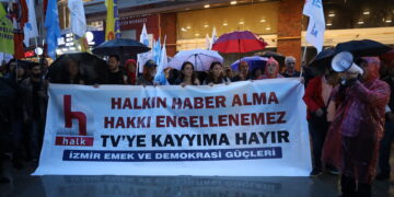 Li Îzmîrê berteka li dijî qeyûma Halk TVyê: Azadiya çapemeniyê jêneger e
