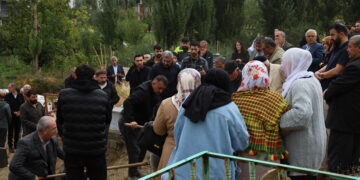 Cenazeyê Mevlût Elver li Goristana Xaçortê hat veşartin